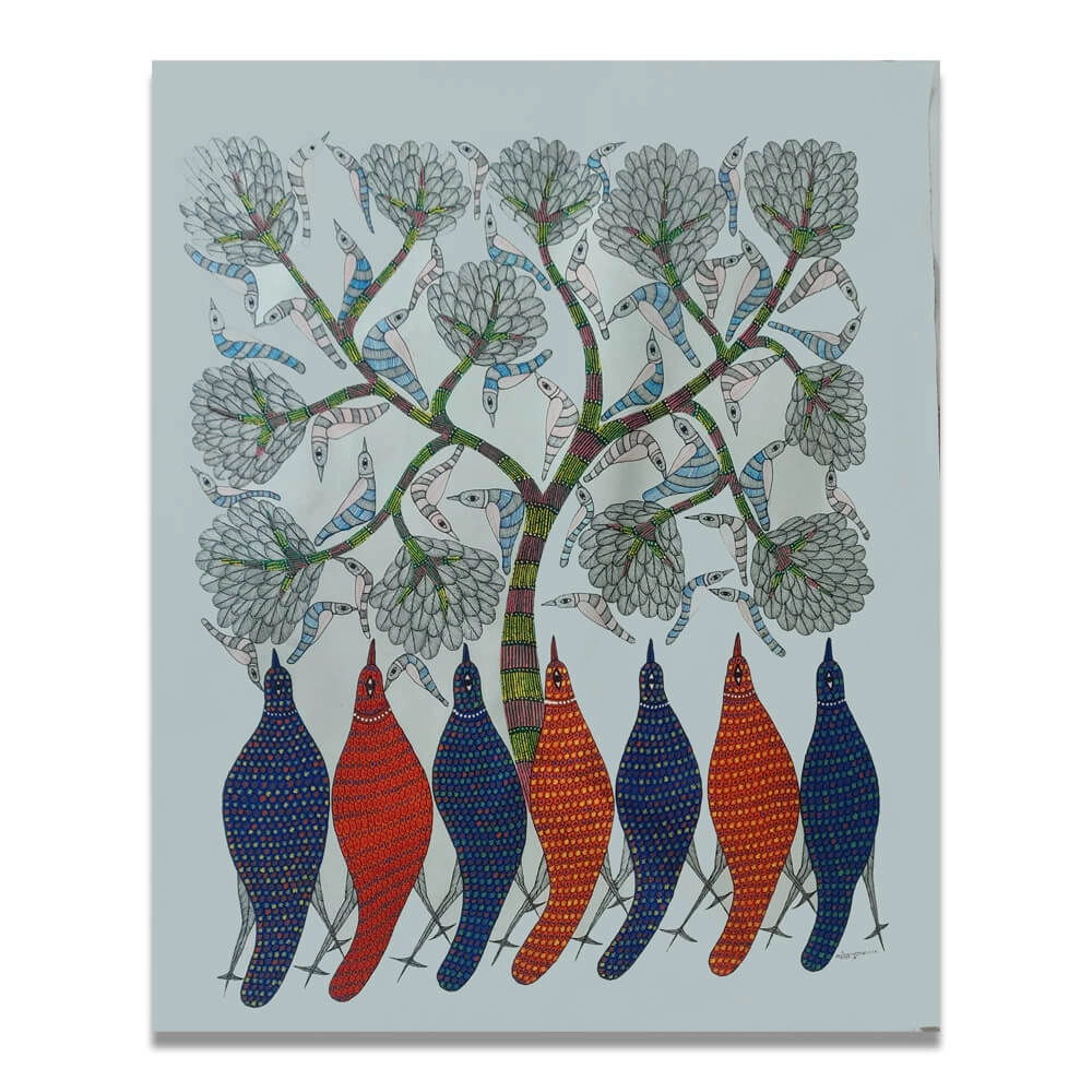 Birds under the Tree Home Decor