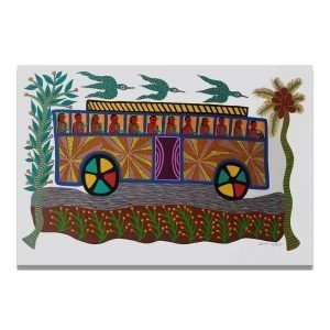 Bus ride Bhil Art