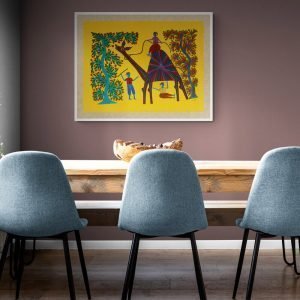 Camel ride Acrylic Painting