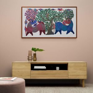 Colourful Birds Tribal Painting