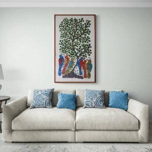 Colourful Birds and tree painting