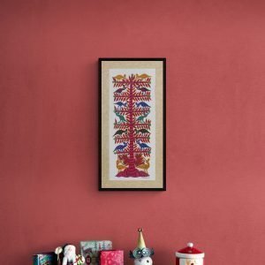 Colourful Birds on a tree canvas painting