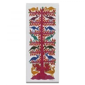 Colourful Birds on a tree wall Art