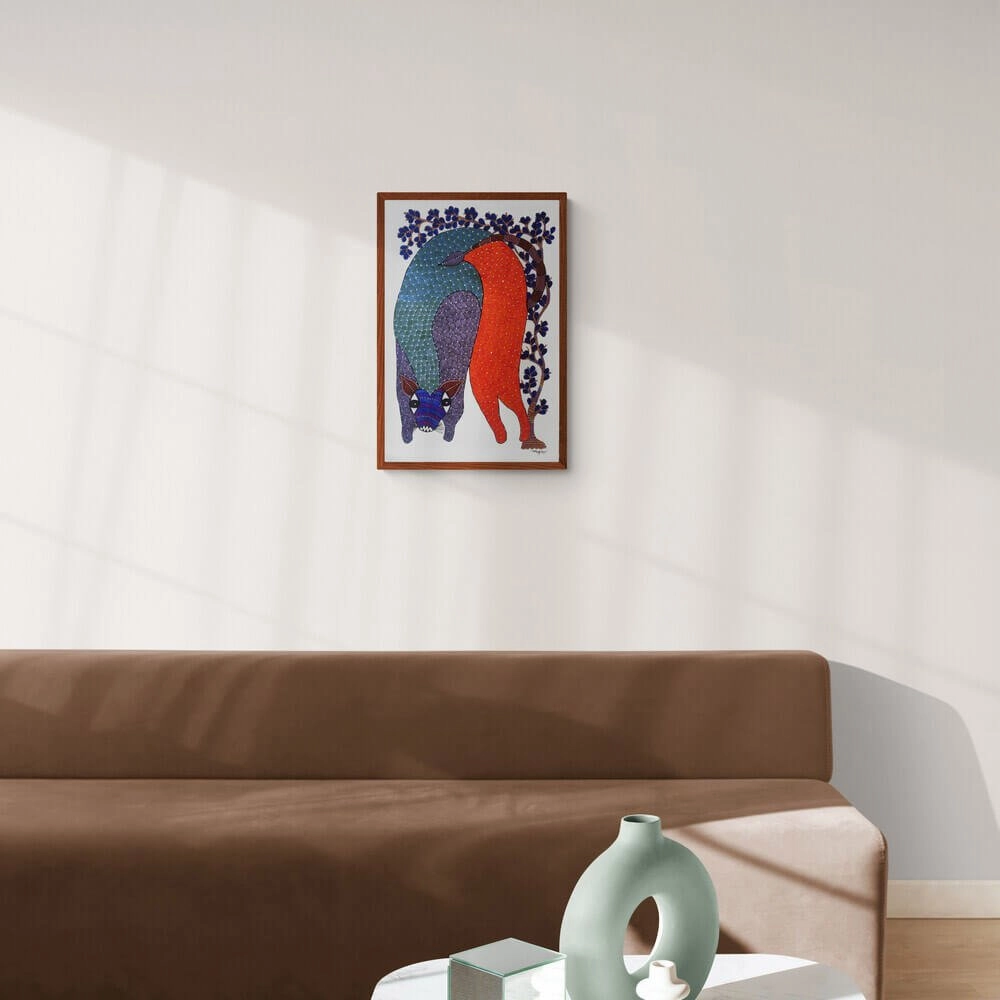 Colourful Wild Animal Tribal Painting