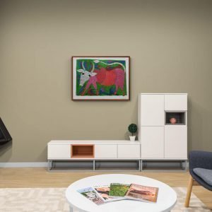 Cow and Birds Acrylic Painting