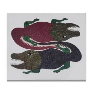 Crocodiles Acrylic Painting