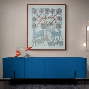 Deer Family Gond Painting