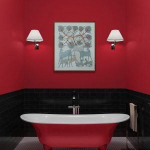 Deer Family Tribal Painting