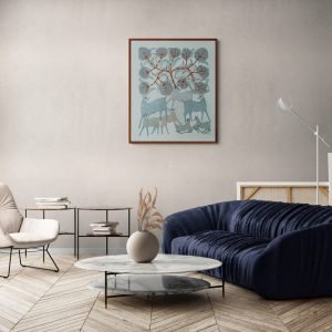 Deer Family Wall Painting