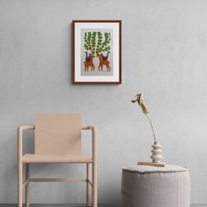 Deer and Bird Tribal painting