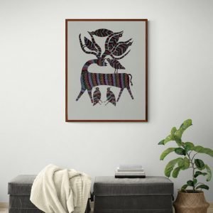 Deer and Birds Acrylic painting