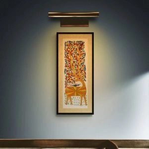Deer embedded in nature canvas art