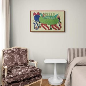 Elephant carrying water bhil art