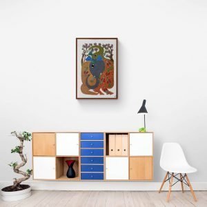 Elephants embed in nature Canvas Painting