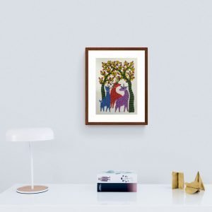 Family of Deer Paper Gond Art
