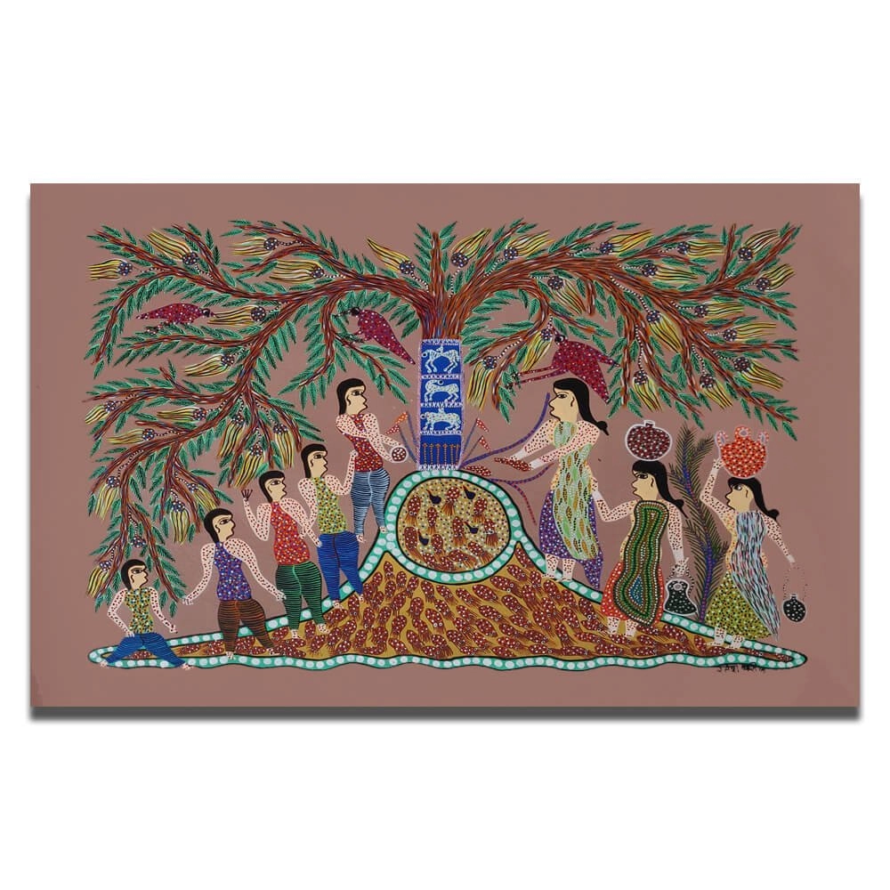 Festival Celebration Bhil Art