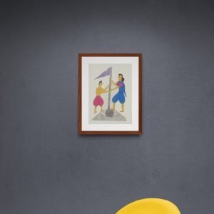 Festival Celebration Framed Painting
