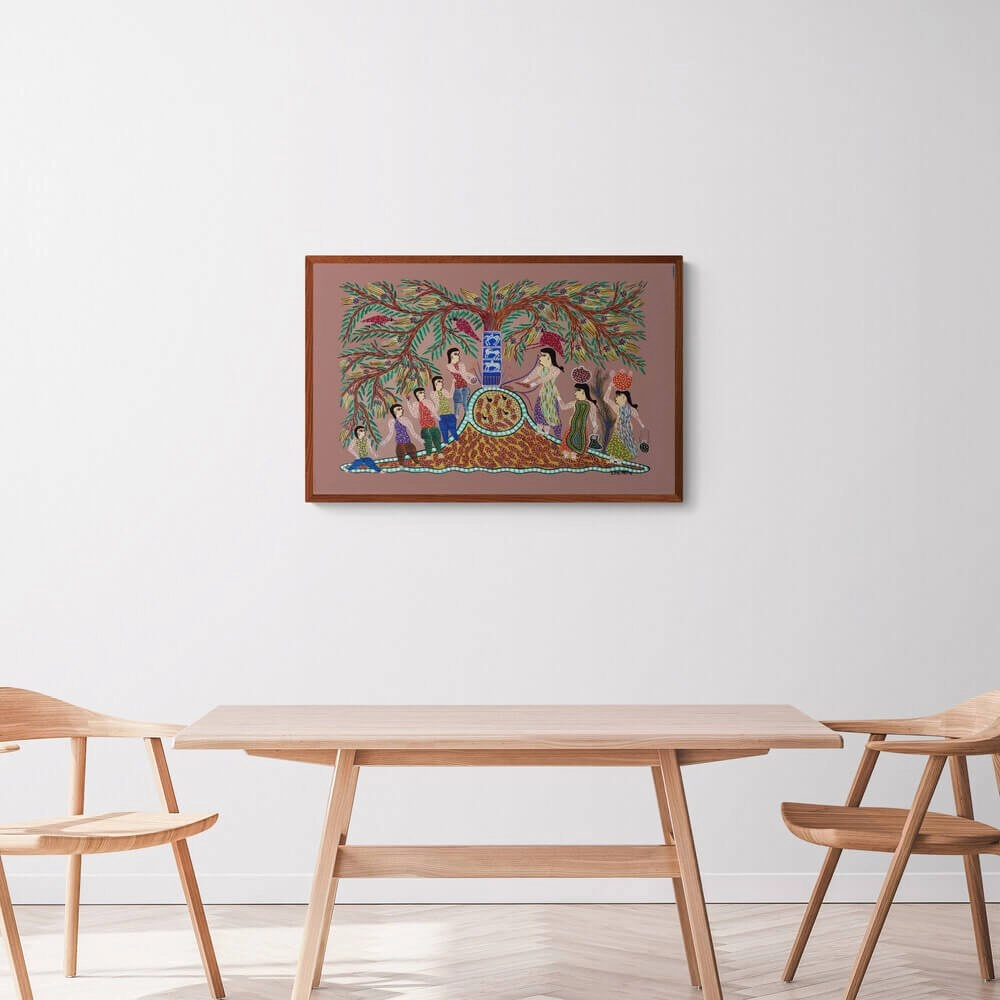 Festival Celebration wall painting