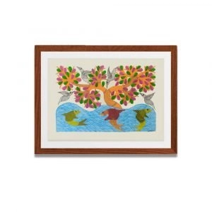 Fishes Gond Painting