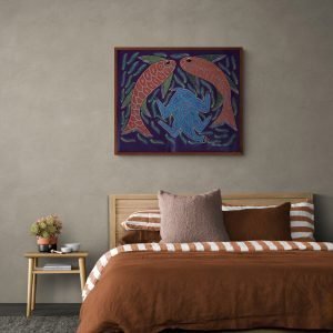 Fishes and Bird Bhil Art