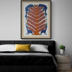 Four birds Pithora Painting