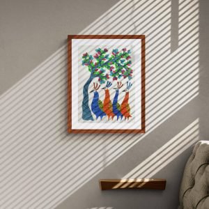 Group of Birds Framed Painting