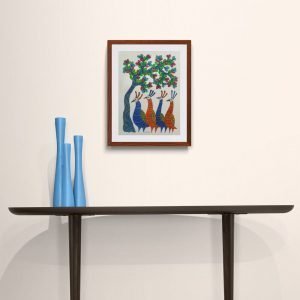 Group of Birds Gond Painting