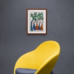 Group of Birds Paper Painting