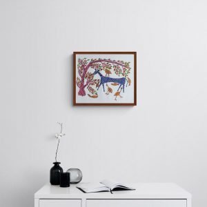 Horse and Birds Bhil Art