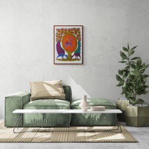 Horse rider in the wild Bhil Art