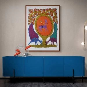 Horse rider in the wild Canvas Painting