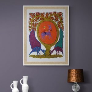 Horse rider in the wild Pithora Art