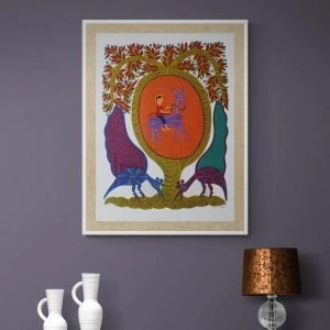 Horse rider in the wild Pithora Art