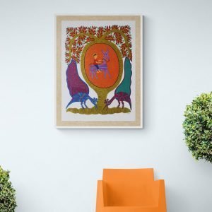 Horse rider in the wild wall decor