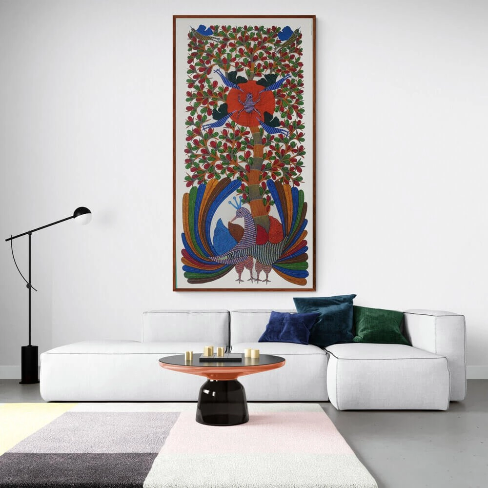 Peacocks and Birds Aryclic Painting