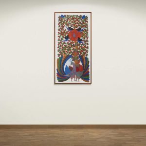 Peacocks and Birds Tribal Painting