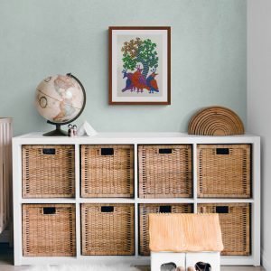 Three Colourful Birds Tribal Painting