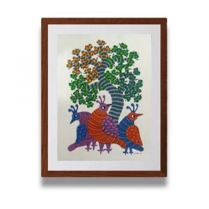 Three Colourful Birds Wall Art