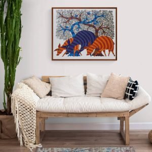 Three Deer canvas painting