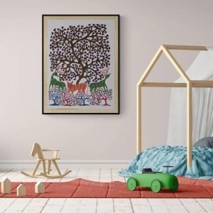 Tiger and Deer Tribal Art