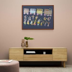 Train Journey and rituals canvas paintingjpg