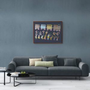 Train Journey and rituals pithora art