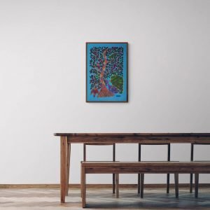 Tree of Life Peacock and Birds Pithora Painting