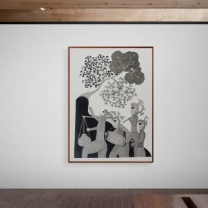 Tribal Festival Celebration Wall Painting