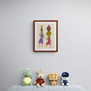 Women Carrying Water Framed Painting