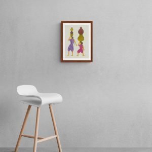 Women Carrying Water Gond Painting