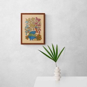 Cheerful Birds Gond Painting