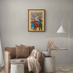 Elephants in the forest wall decor