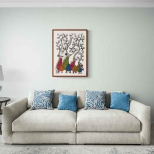 Four Birds Canvas Painting