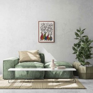 Four Birds Tribal Painting